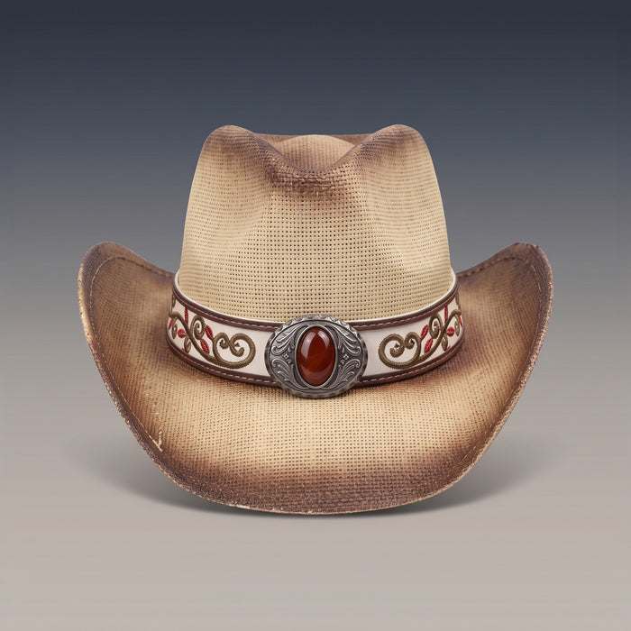 Chapeau de Cowboy en Paille - Le Santa Rosa