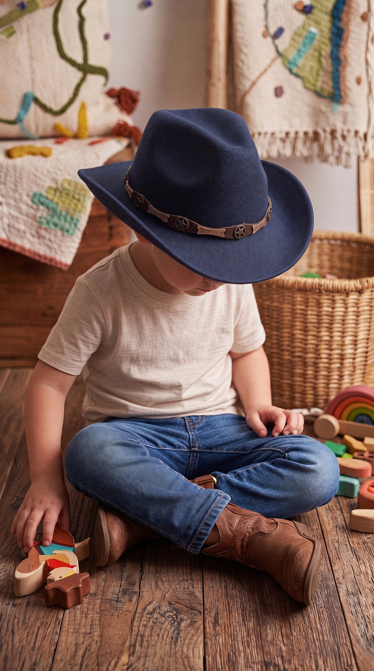 Chapeau de cowboy pour enfant, Atelier du Chapeau